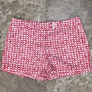 Vineyard Vines Red Check-pattern Short
